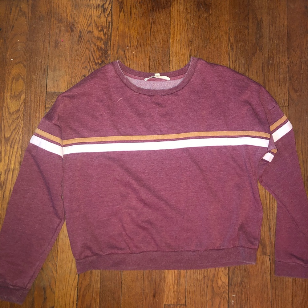 Maroon stripped sweater